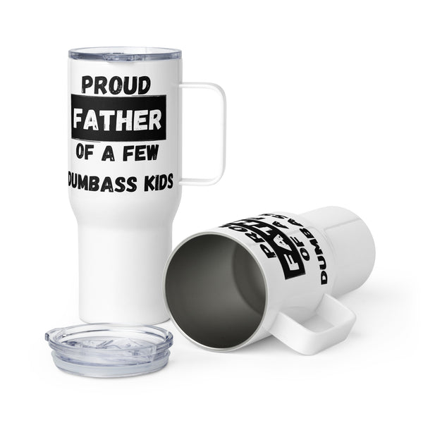 "Proud Father" Travel mug with a handle