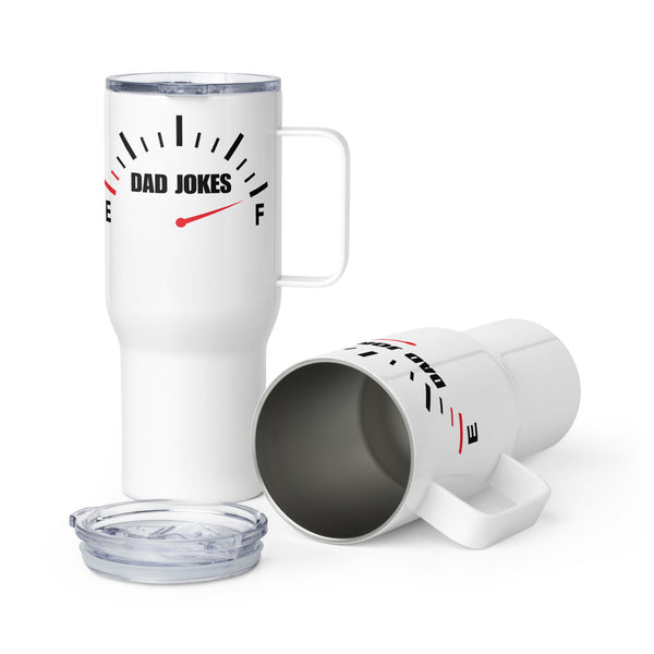 Dad Joke Gauge Travel mug with a handle